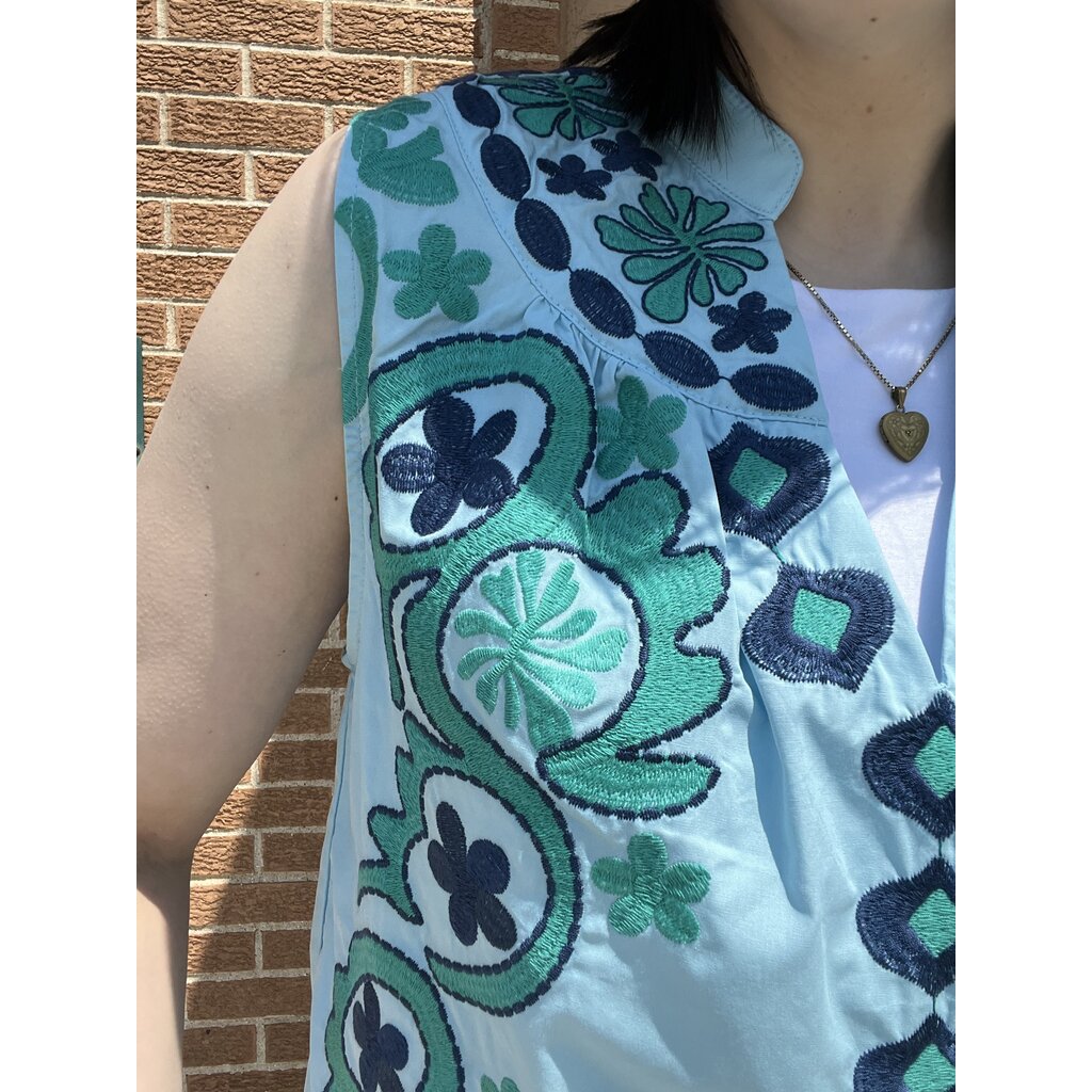 THML THML Patterned Sleeveless Blouse
