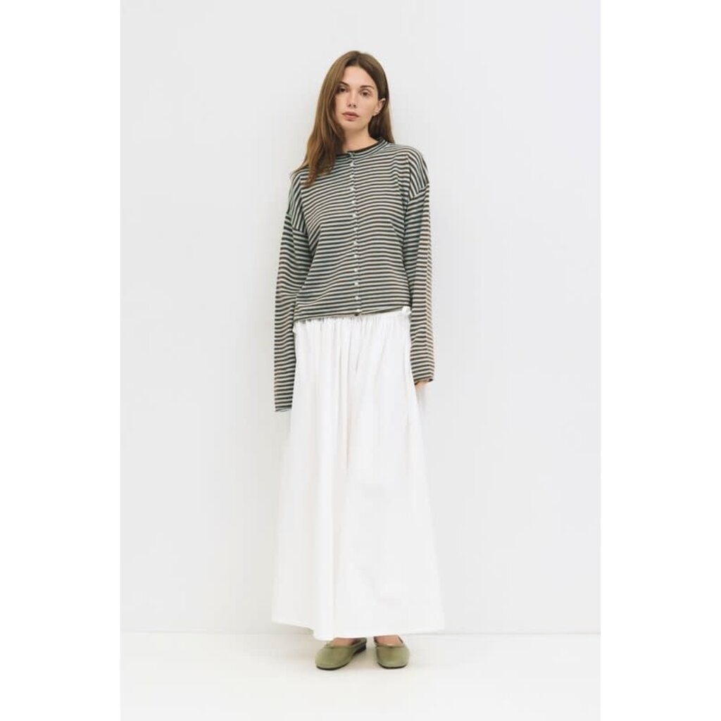 Mod Ref Mod Ref Striped Button Up Cardigan