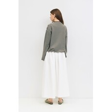 Mod Ref Mod Ref Striped Button Up Cardigan