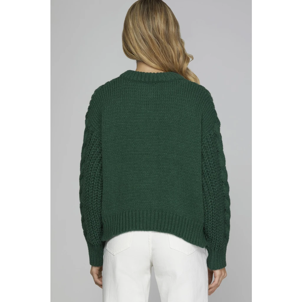 She + Sky She + Sky Cable Knit Sweater Cardigan