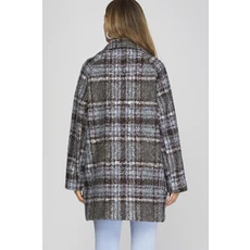 She + Sky She + Sky Double Breasted Plaid Coat Jacket