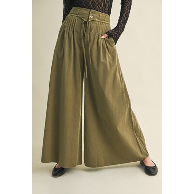 Mustard Seed Pintuck Wide Leg Pants