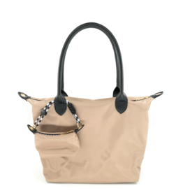 BC Bags Nylon and Faux Leather Tote Bag