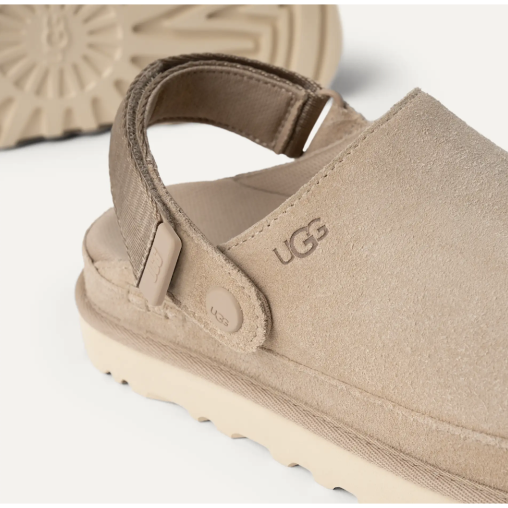 【送料&関税込】UGG goldenstar Beige Suede Slippers Ugg Goldenstar Clog 1138252 - Bootery Boutique
