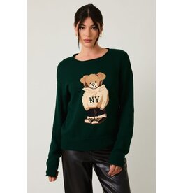 Sunday Edition NY Bear Graphic Sweater
