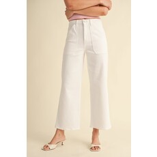 Just Black Denim Just Black Denim High Rise Cargo Pocket Wide Leg Pant