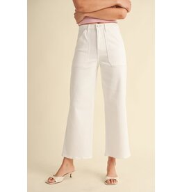 Just Black Denim High Rise Cargo Pocket Wide Leg Pant