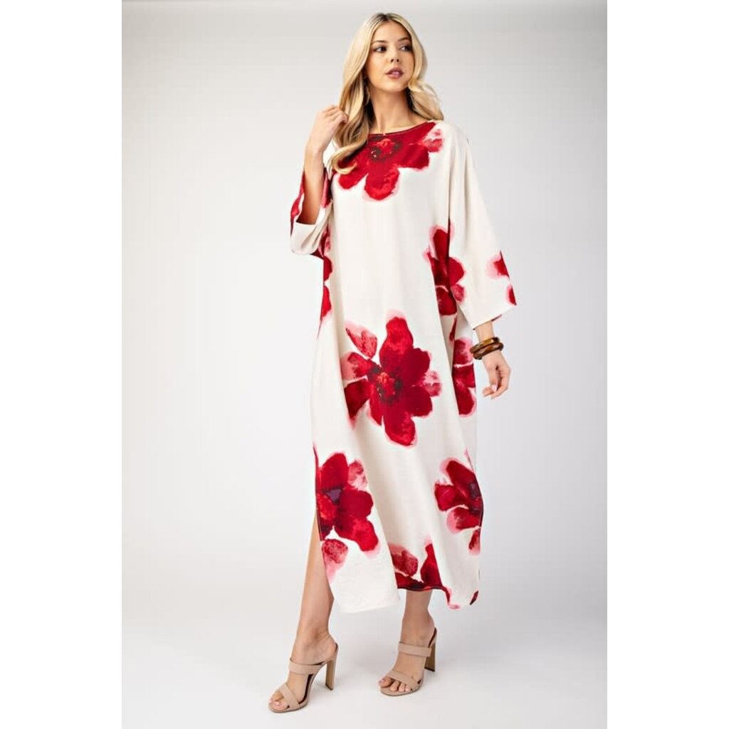 Gigio Gigio Pull Over Boat Neck Maxi Dress