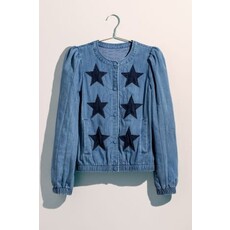 the beautiful the beautiful Starlight Statement Quilted Denim Jacket