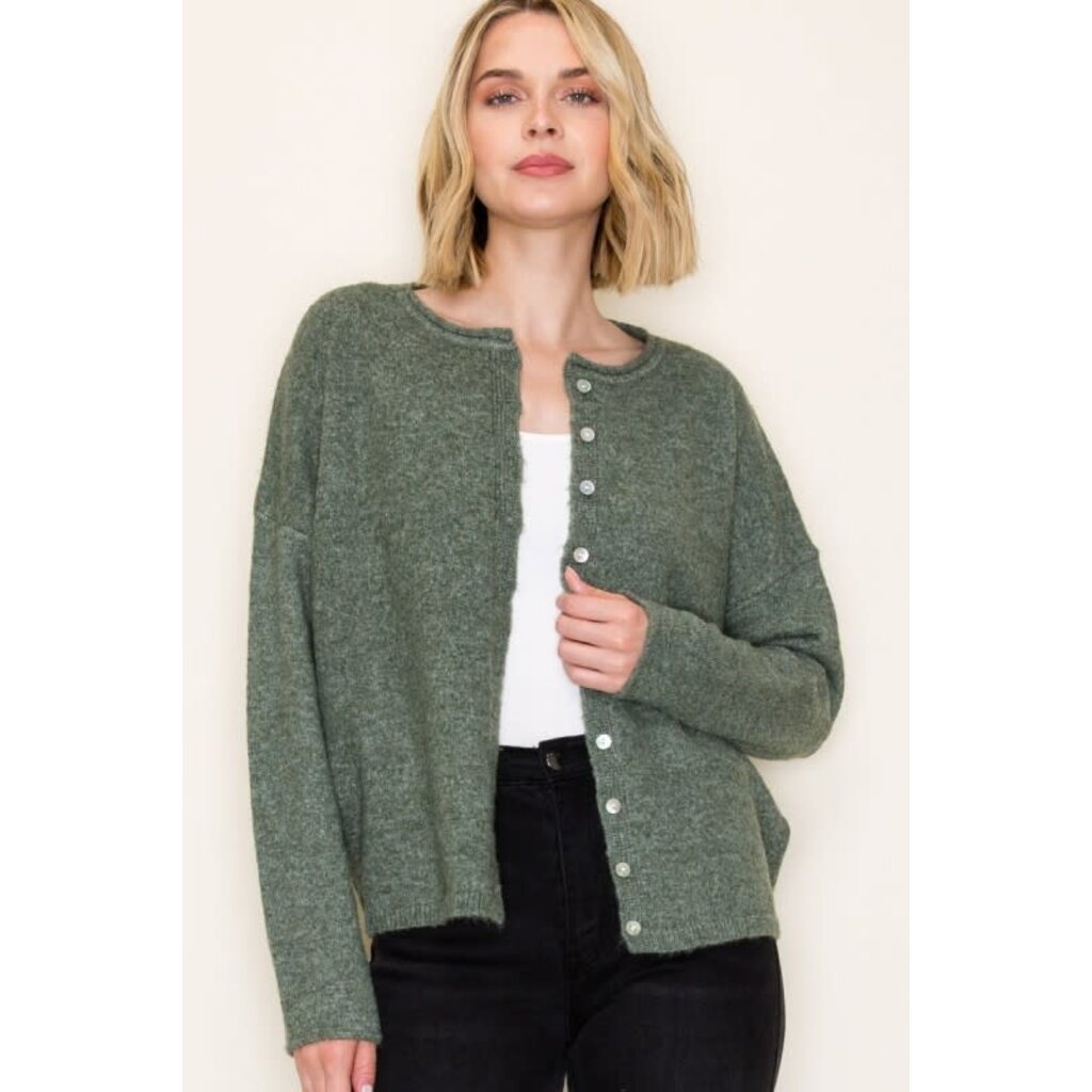 Staccato Staccato Crew Neck Cardigan Sweater