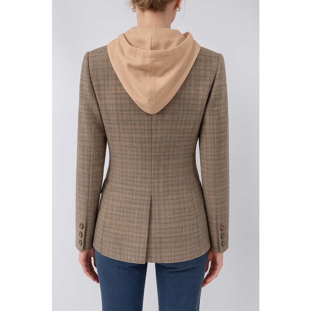 Fate Fate Hooded Inner Layer Detail Blazer