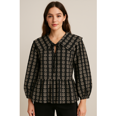 Fate Fate Oversized Peplum Hem Blouse
