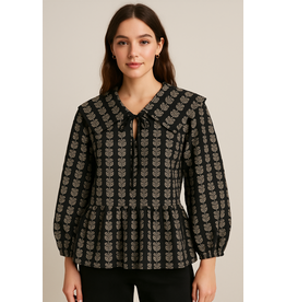 Fate Oversized Peplum Hem Blouse