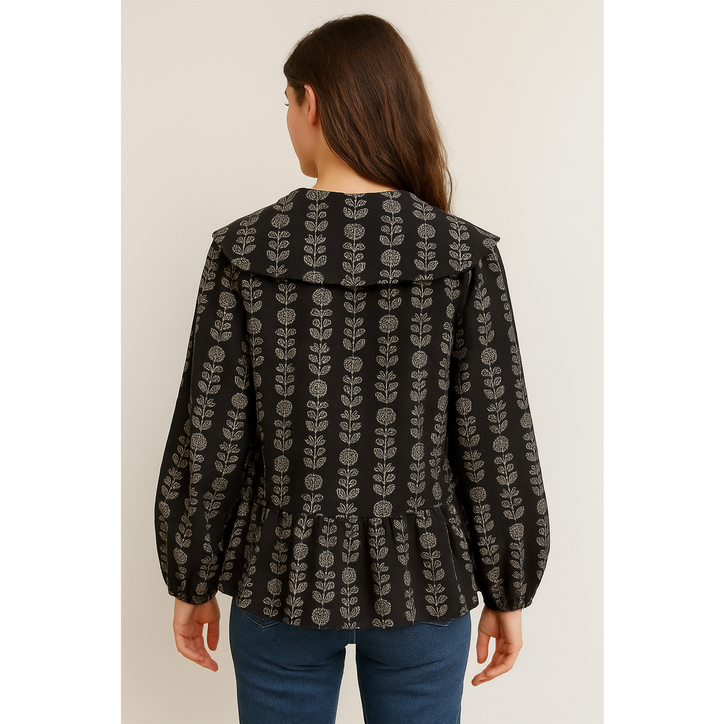 Fate Fate Oversized Peplum Hem Blouse