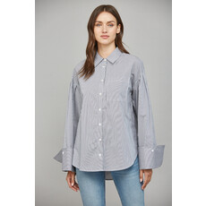 Fate Fate Tencel Blend Stripe Pattern Shirt