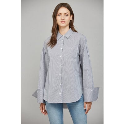 Fate Tencel Blend Stripe Pattern Shirt