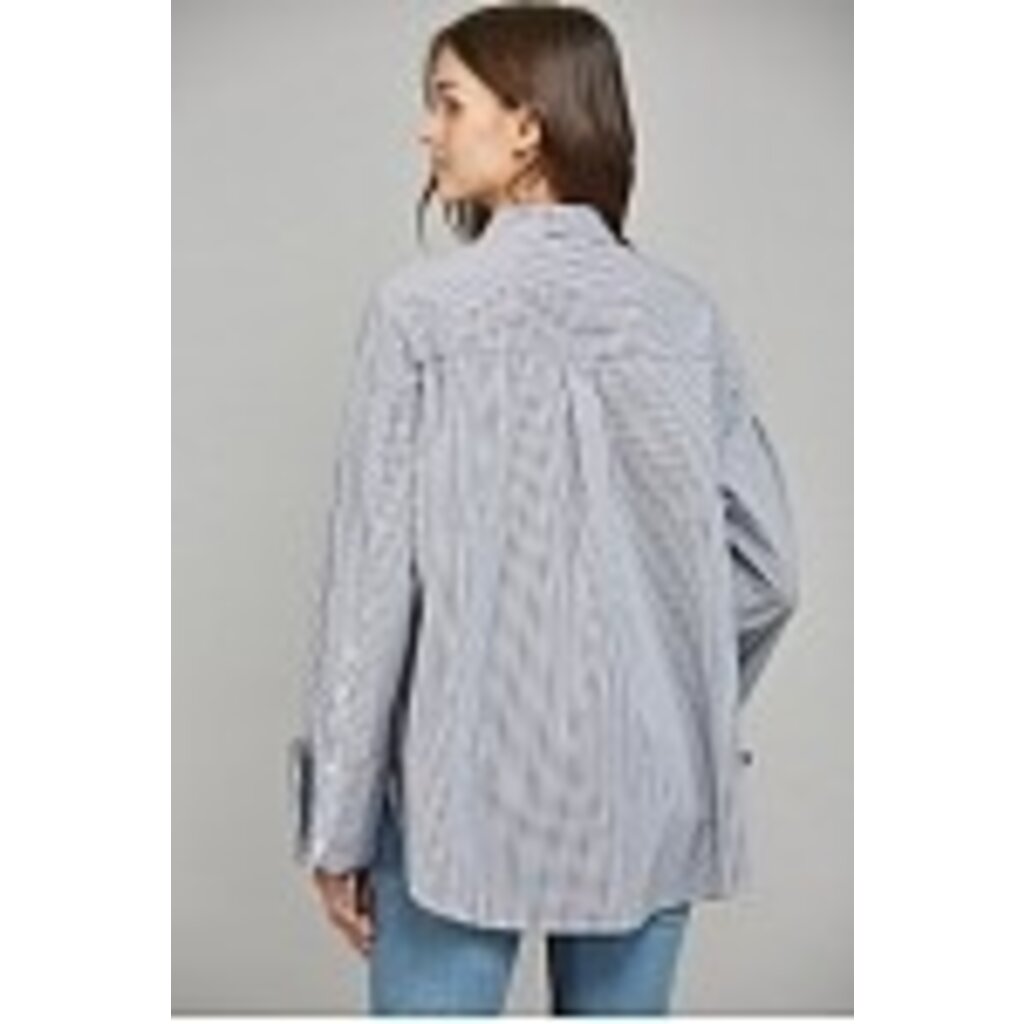 Fate Fate Tencel Blend Stripe Pattern Shirt