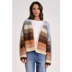 Elan Elan Multi Stripe Sweater