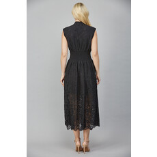 Fate Fate Front Zip Closure Lace Dress