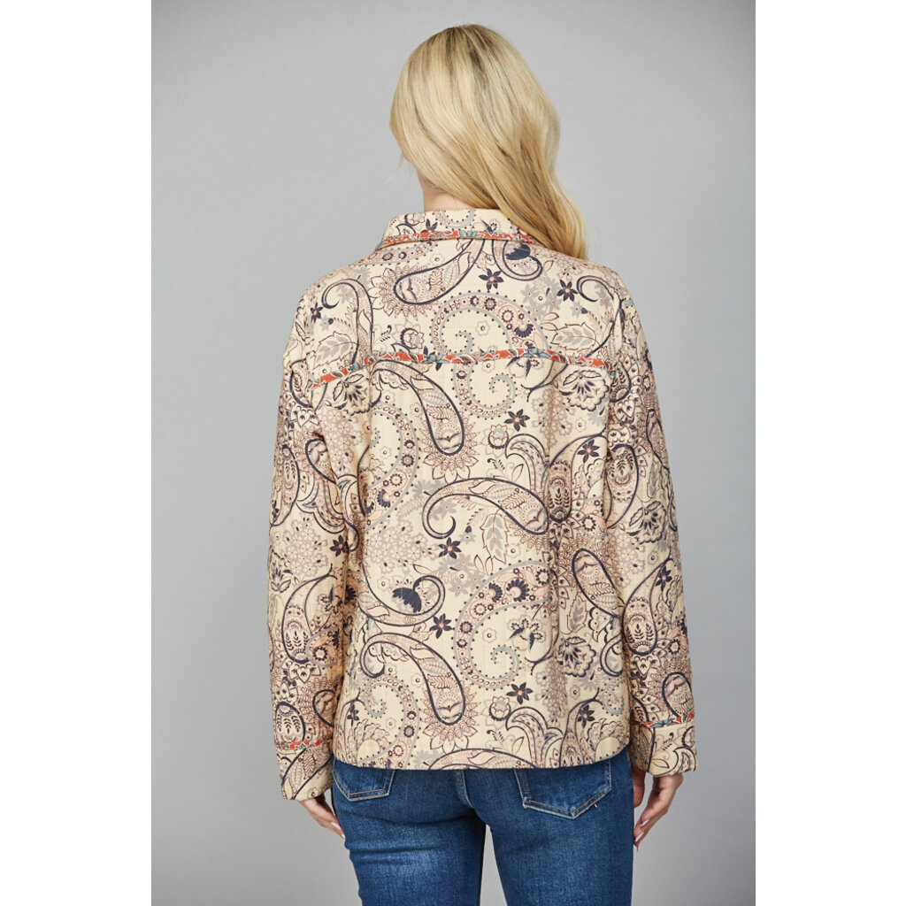 Fate Fate Print Jacket with Front Flap Pockets