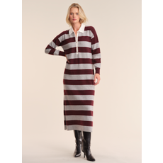 525 America 525 Ruthie Rugby Stripe Maxi Dress