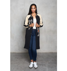 Paparazzi by Biz French Terry Long Baseball Jacket