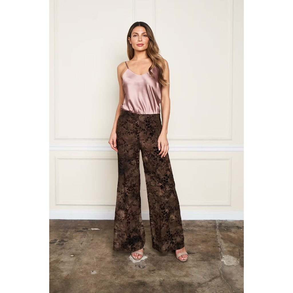 Paparazzi by Biz Paparazzi Flocked Ity Palazzo Pant