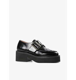 All Black Woven Solid Lugg Shoe