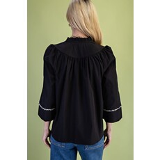 Gigio Gigio Ruffled Neck Blouse