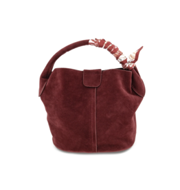 BC Bags Small Suede Bucket Bag