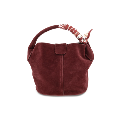 BC Bags Small Suede Bucket Bag