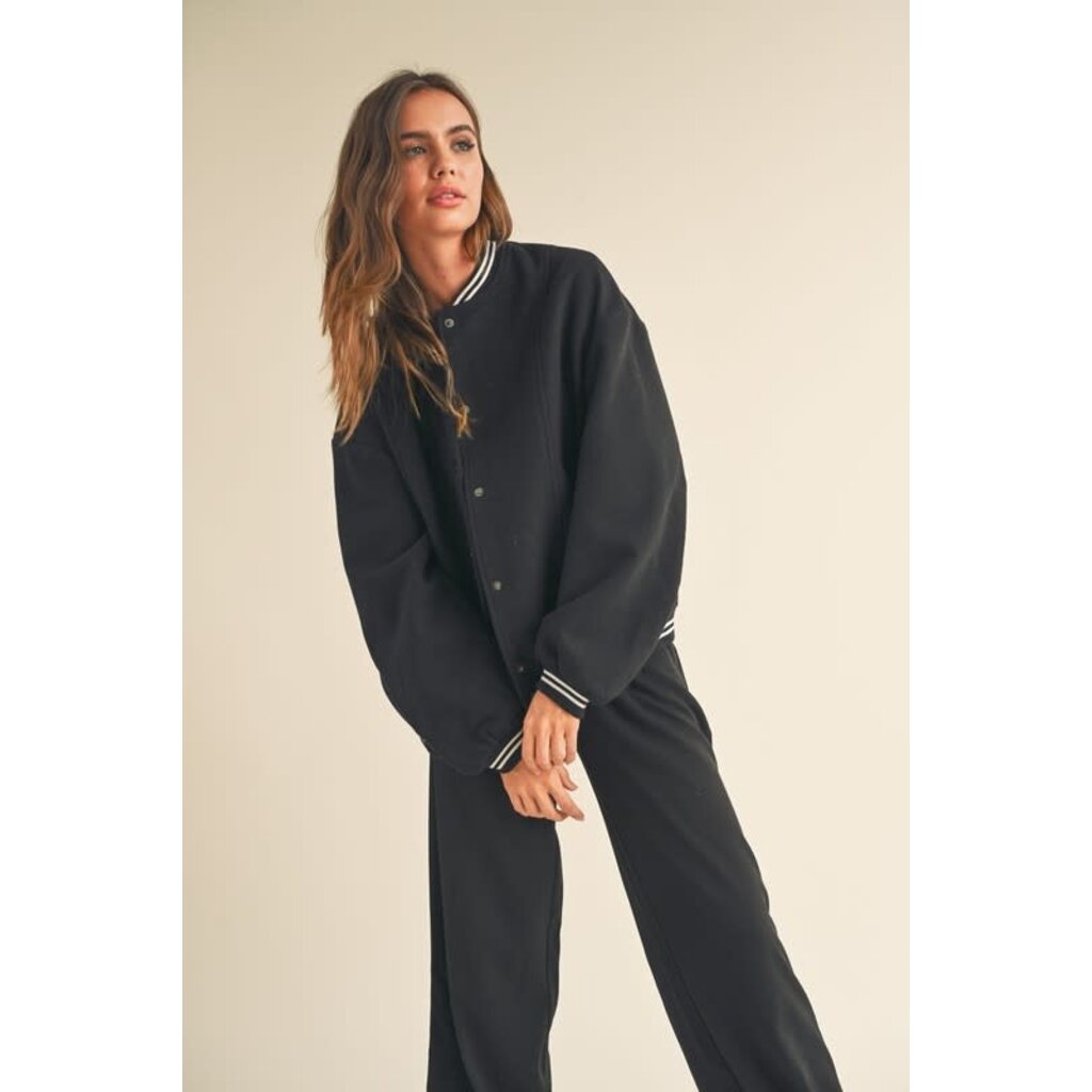 Miou Muse Miou Muse Fabric Bomber Jacket