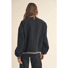 Miou Muse Miou Muse Fabric Bomber Jacket