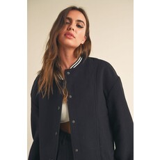 Miou Muse Miou Muse Fabric Bomber Jacket
