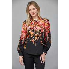 Fate Fate Floral Border Print Top