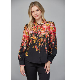 Fate Floral Border Print Top