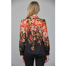 Fate Fate Floral Border Print Top