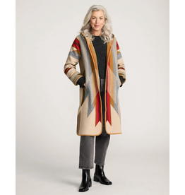 Pendleton Hooded Jacquard Coat