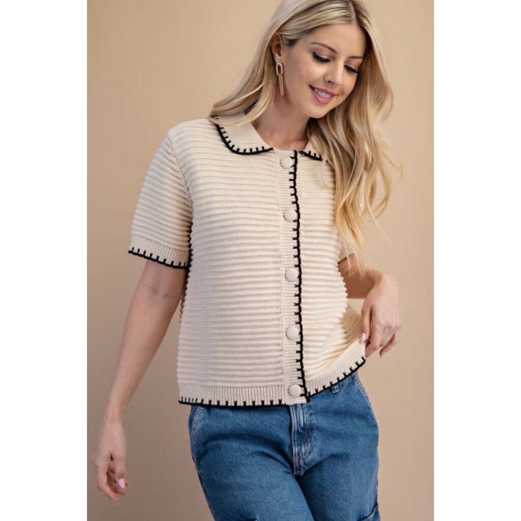 Gigio Gigio Textured Knit Cardigan