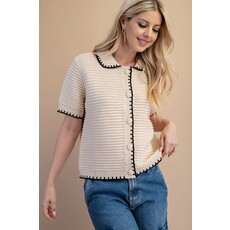 Gigio Gigio Textured Knit Cardigan