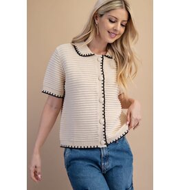 Gigio Textured Knit Cardigan