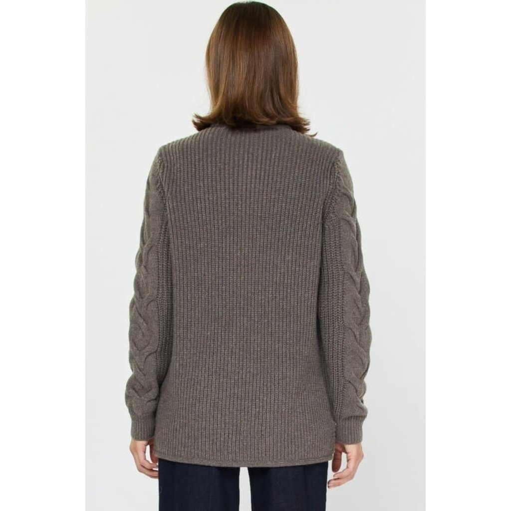 Current Air Current Air Quilted & Sweater Combo Jacket