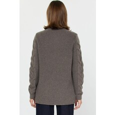 Current Air Current Air Quilted & Sweater Combo Jacket