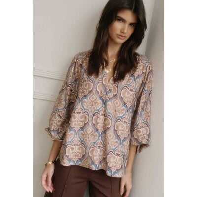 Gigio Printed Long Sleeve Top