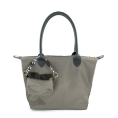 BC Bags BC Bags Nylon and Faux Leather Tote Bag