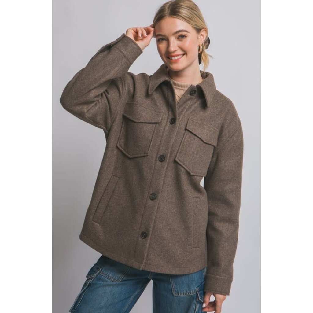 Love Tree Love Tree Fleece Shacket