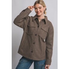 Love Tree Love Tree Fleece Shacket