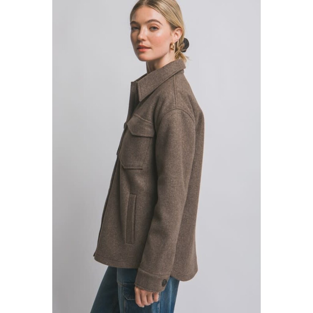 Love Tree Love Tree Fleece Shacket