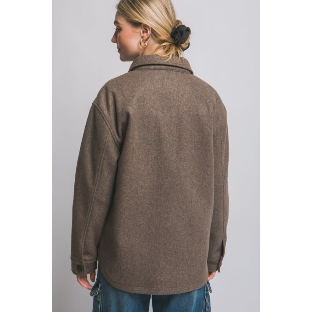 Love Tree Love Tree Fleece Shacket