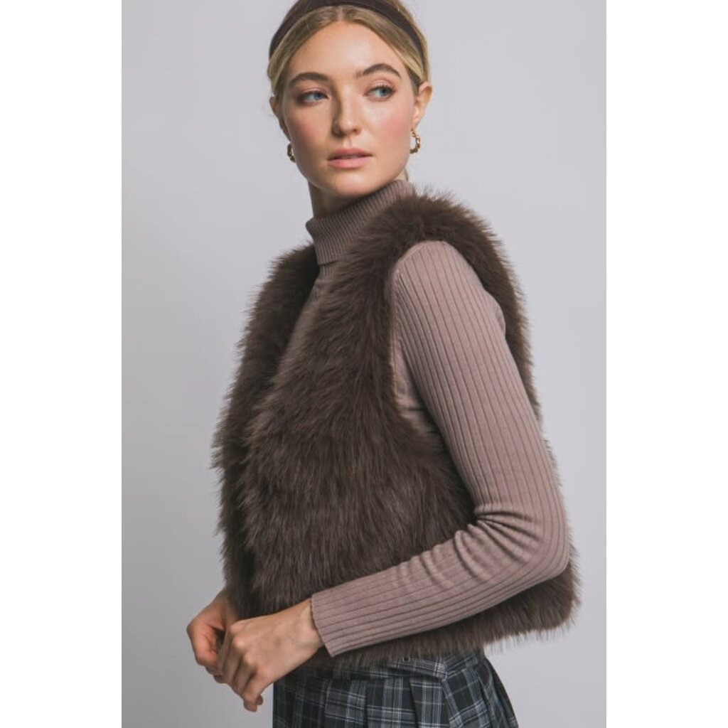 Love Tree Faux Fur Vest 5202VN Bootery Boutique